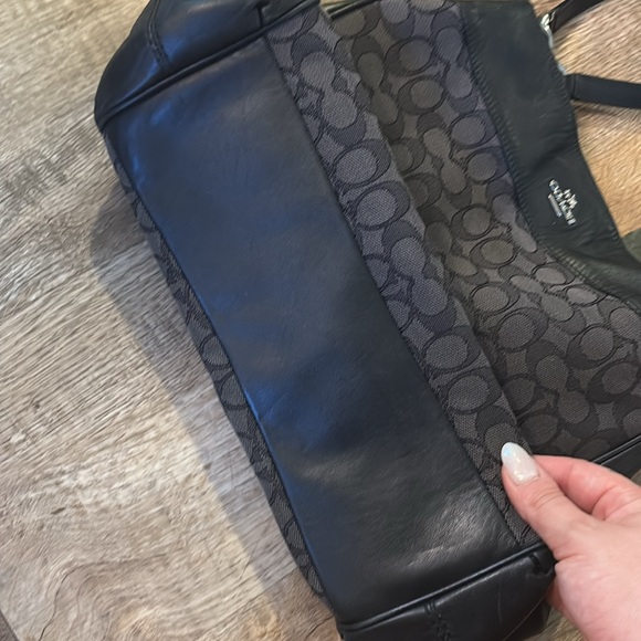 Coach Lexy shoulder Black and Brown Women's Bag - Picture 4 of 8